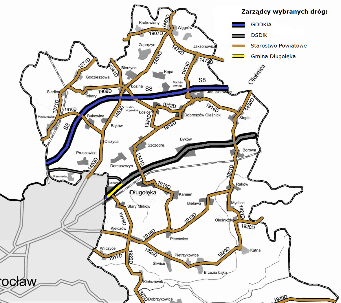 Utrzymanie dróg na terenie gminy Długołęka w okresie zimowym