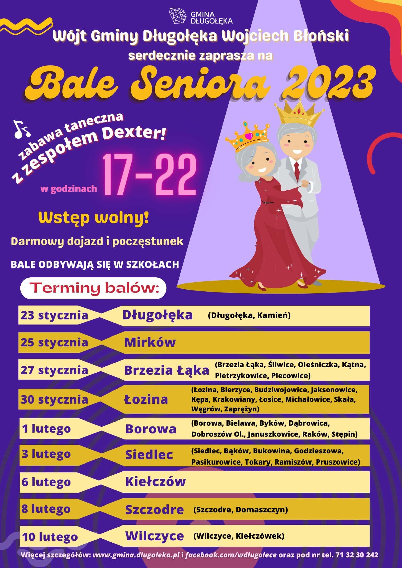 Znamy terminy tegorocznych Balów Seniora!