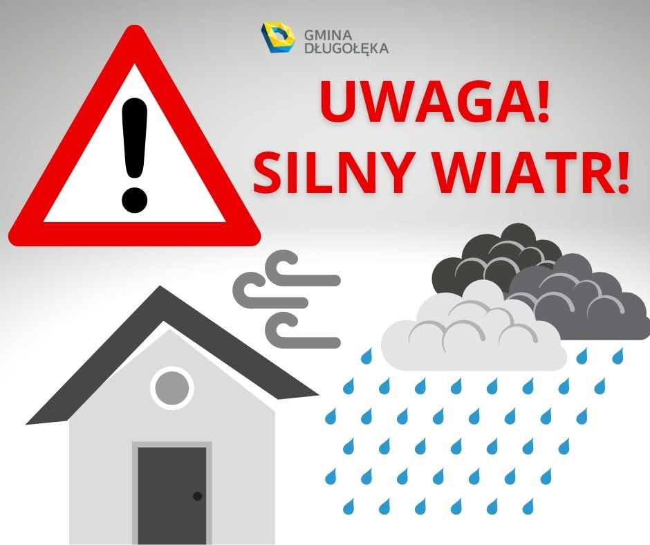 OSTRZEŻENIE O SILNYM WIETRZE I GWAŁTOWNYCH OPADACH
