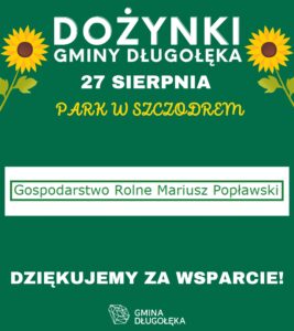 Gospodarstwo Rolne Mariusz Popławski partnerem Dożynek Gminy Długołęka