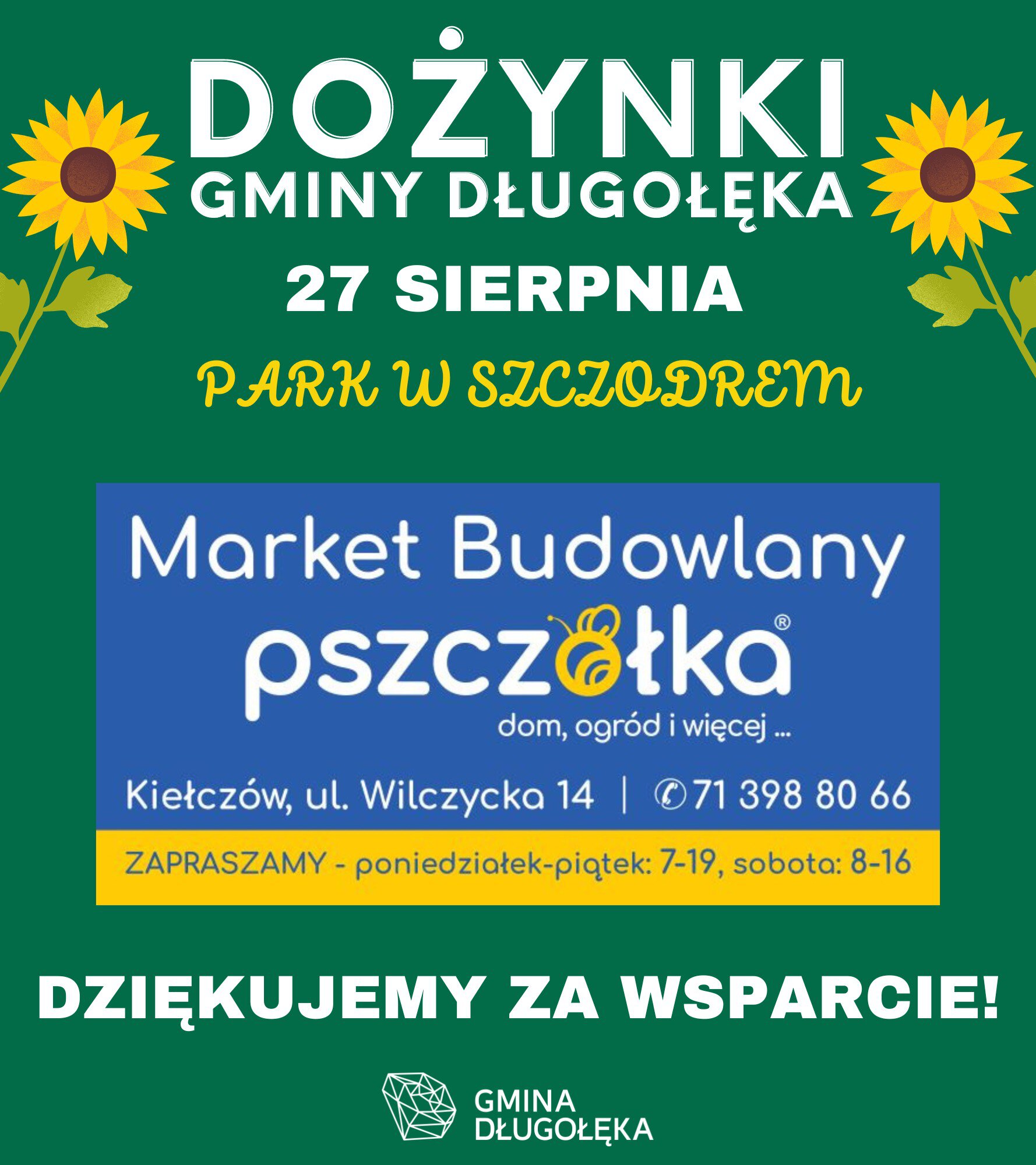Pszczółka Wodrol partnerem Dożynek Gminy Długołęka