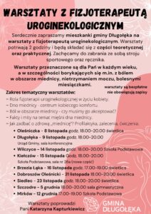Bezpłatne warsztaty z fizjoterapeutą uroginekologicznym