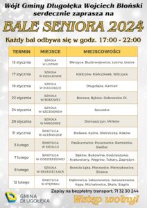 Znamy terminy Balów Seniora 2024!