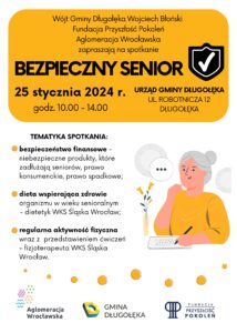 Zapraszamy na szkolenie Bezpieczny Senior