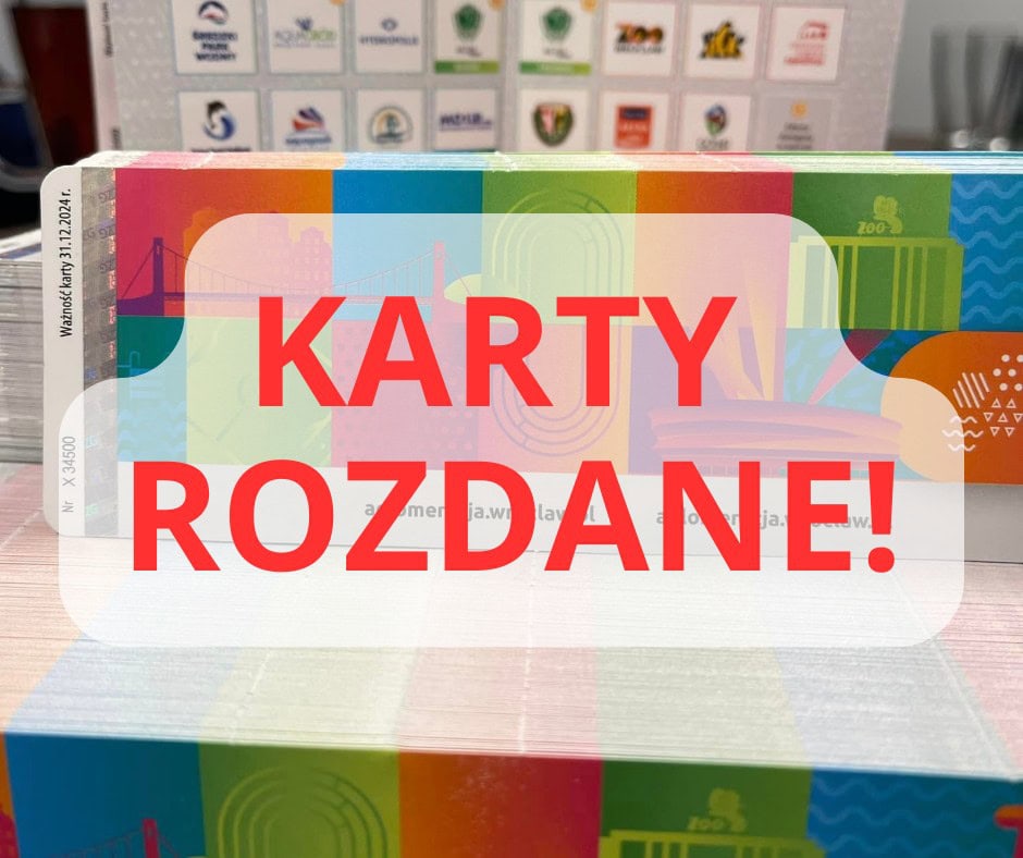 Dystrybucja kart aglomeracyjnych zakończona!