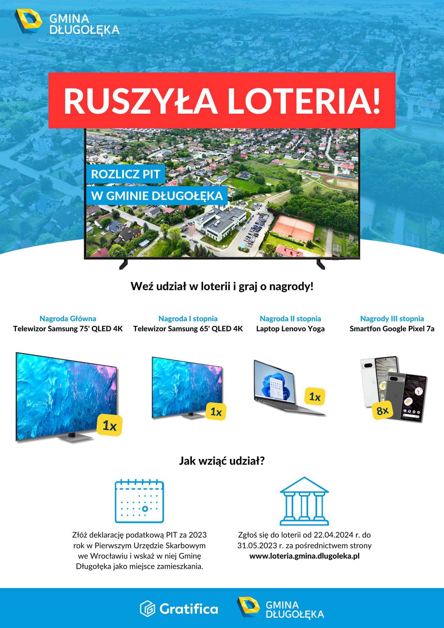 LOTERIA ROZLICZ PIT W GMINIE DŁUGOŁĘKA