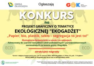 Konkurs na projekt graficzny o tematyce ekologicznej „Ekogadżet”!