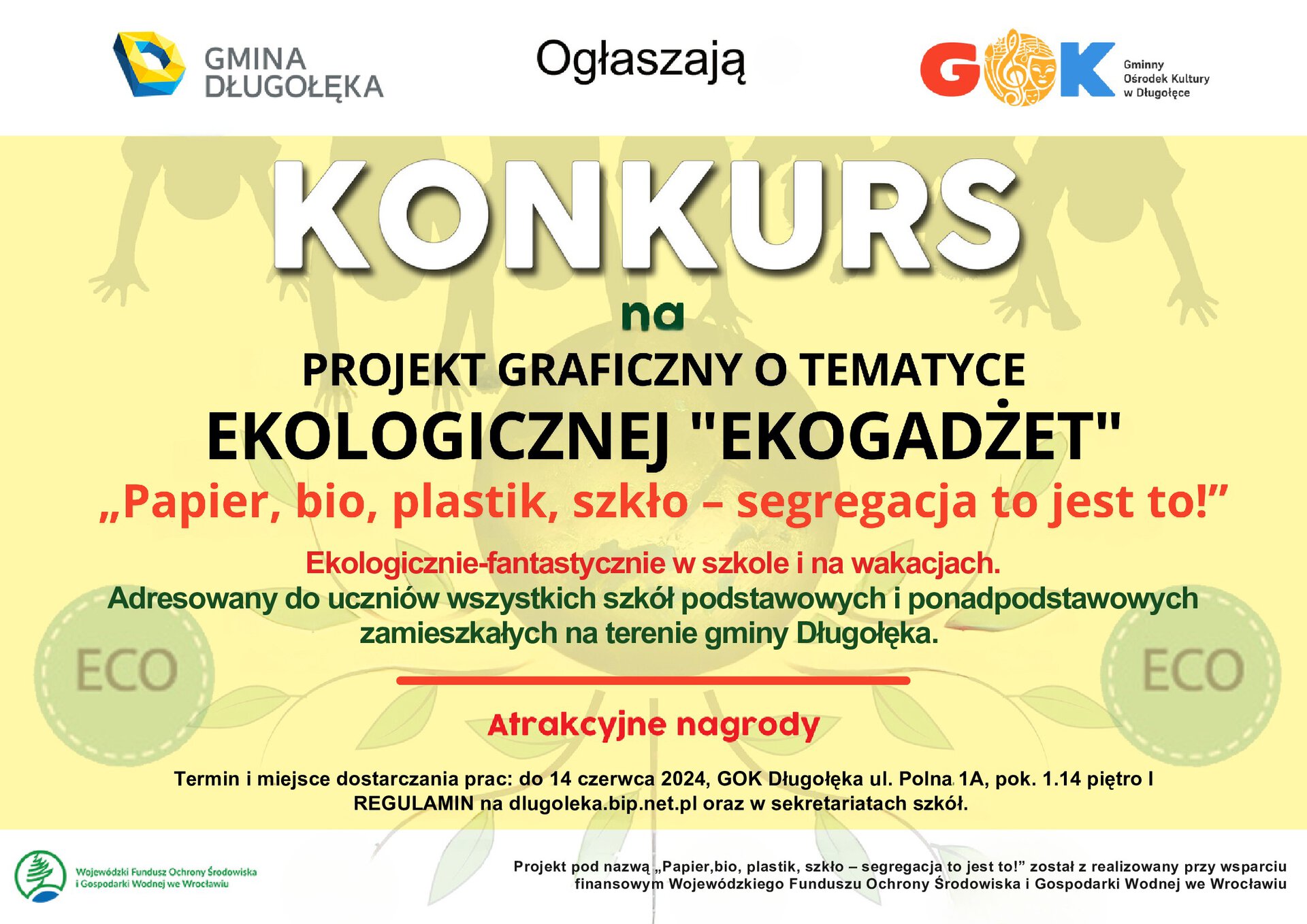 Konkurs na projekt graficzny o tematyce ekologicznej „Ekogadżet”!
