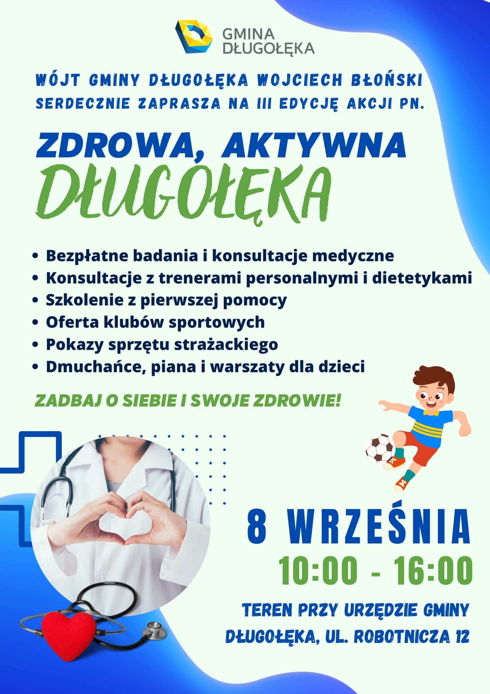 Zdrowa, Aktywna Długołęka – skorzystaj z bezpłatnych badań i porad specjalistów