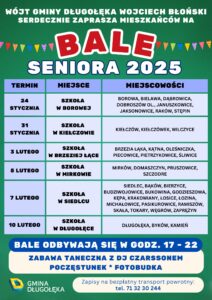 Bale Seniora 2025 w gminie Długołęka – znamy terminy