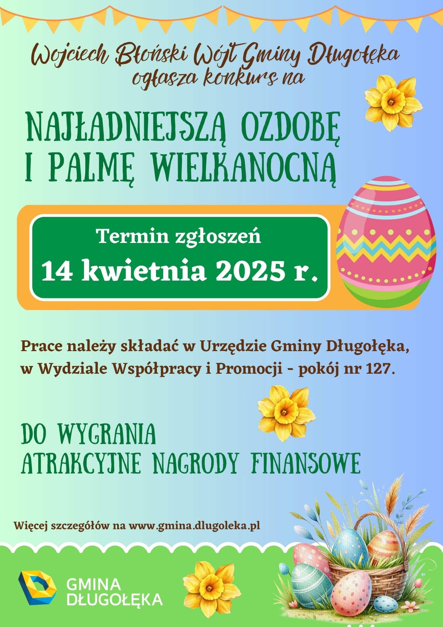 Konkurs na Najładniejszą Ozdobę i Palmę Wielkanocną 2025