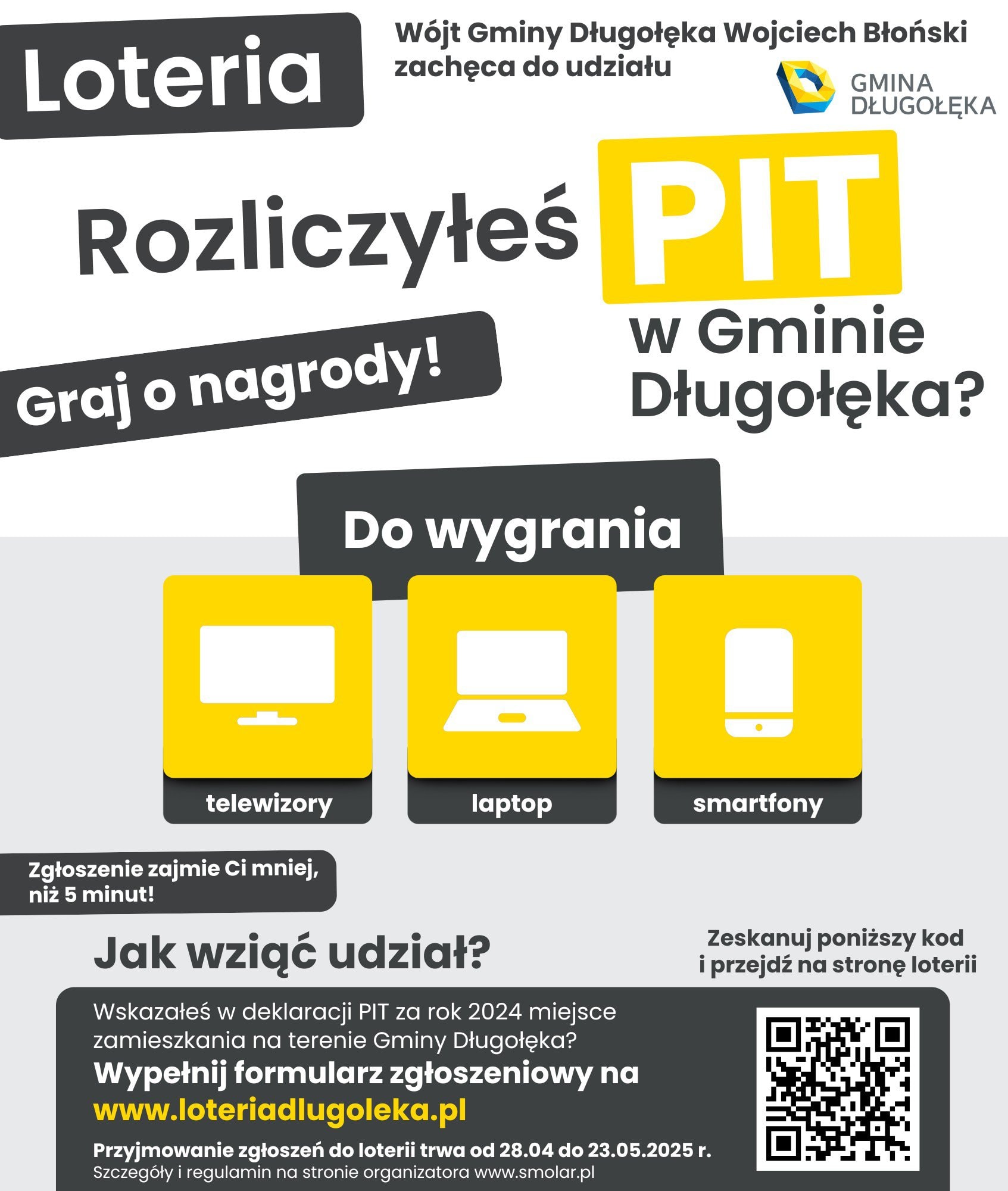 LOTERIA „Rozlicz PIT w Gminie Długołęka 2025” – wystartowała!