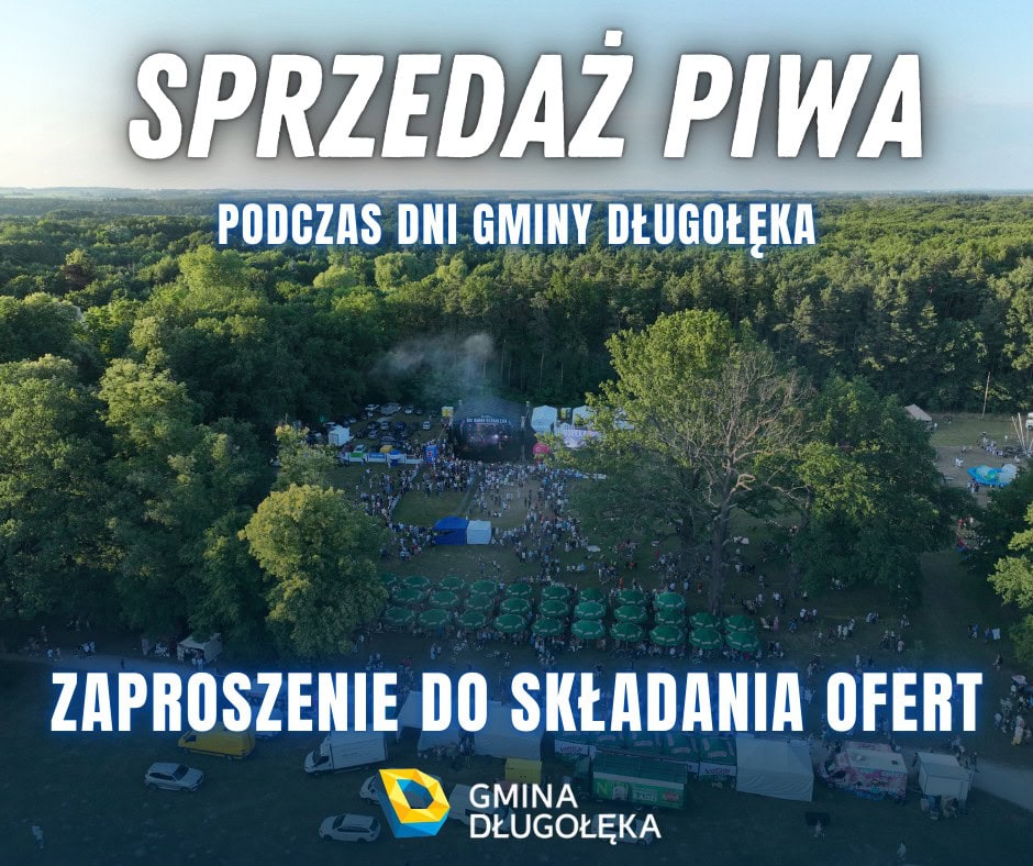 Sprzedaż piwa podczas Dni Gminy Długołęka – zaproszenie do składania ofert