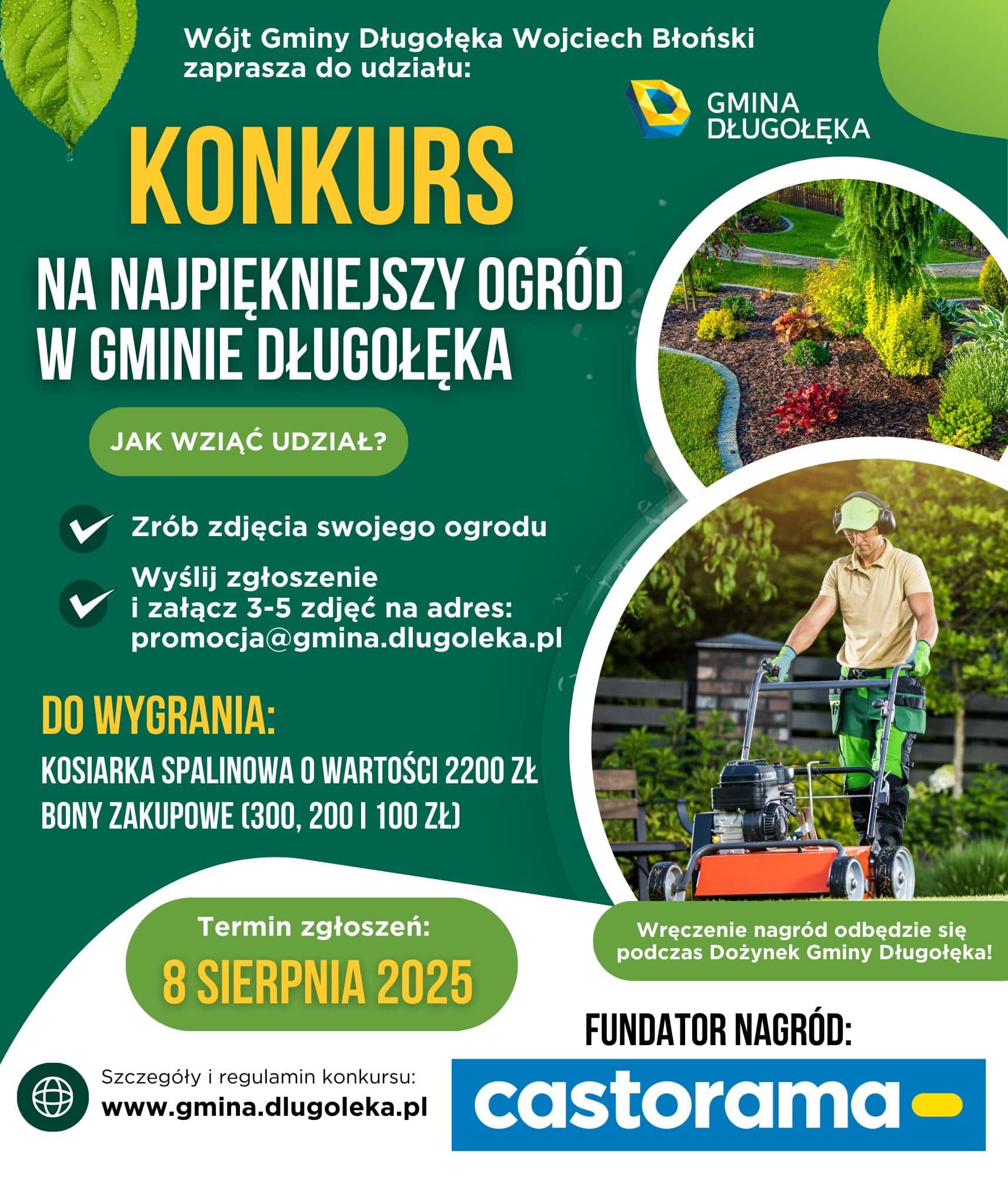 Konkurs „Najpiękniejszy ogród w Gminie Długołęka 2025” – zgłoś swój ogród i wygraj nagrody!