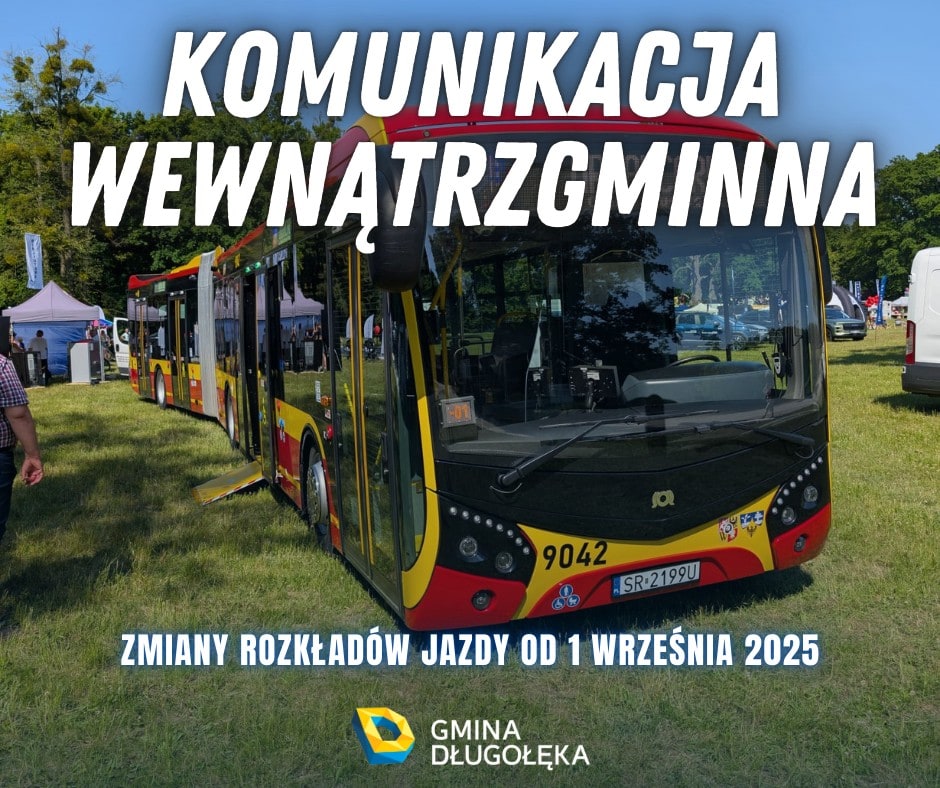 Zmiany w komunikacji wewnątrzgminnej od 1 września 2025