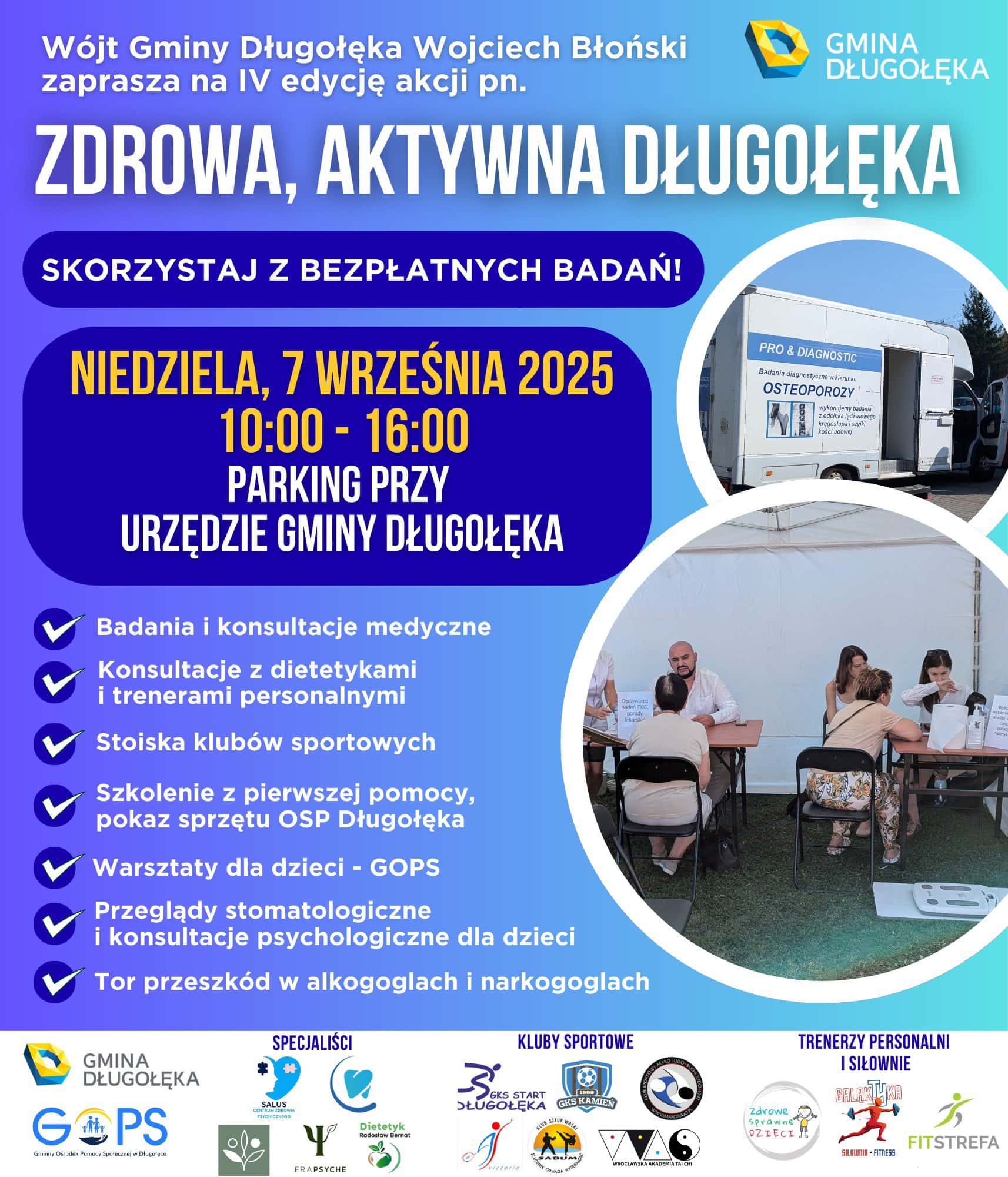 Zdrowa, Aktywna Długołęka – IV. edycja akcji już w najbliższą niedzielę!