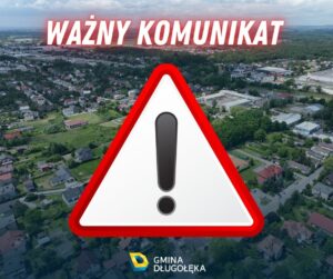 Ważny Komunikat Od 26.01.2026 r. utrudnienia w ruchu na drodze powiatowej (dawna droga wojewódzka DW368) – ul. Wrocławska w miejscowości Byków gm. Długołęka.