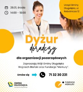 Dyżur doradczy dla organizacji pozarządowych