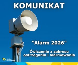 ćwiczenie systemu ostrzegania OGŁOSZENIE