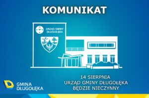 Urząd Gminy Długołęka nieczynny 14 sierpnia