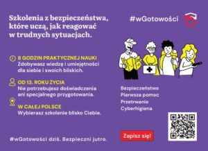 Bezpłatne szkolenia „wGotowości” – zapisz się i naucz się reagować w sytuacjach zagrożenia